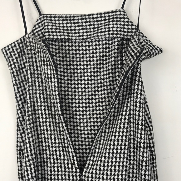 Urban Outfitters Y2K Square Neck Houndstooth Mini Dress Size‎ Medium - Picture 9 of 12